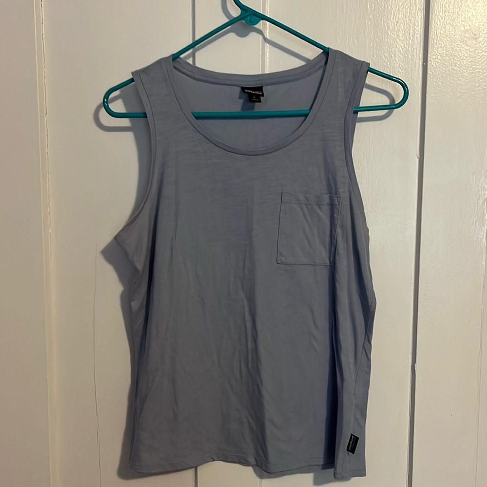 NWOT Patagonia sleeveless blue t shirt small
